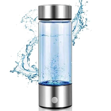 Hydrogen Water Bottle, 450ml Hydrogen Water Generator, adopts SPE and PEM Technology, Hydrogen-Rich Water, for Office, Sports Hobbies, Travel and Gifts Ionized Water, Oxygenated Hydrogenator Device