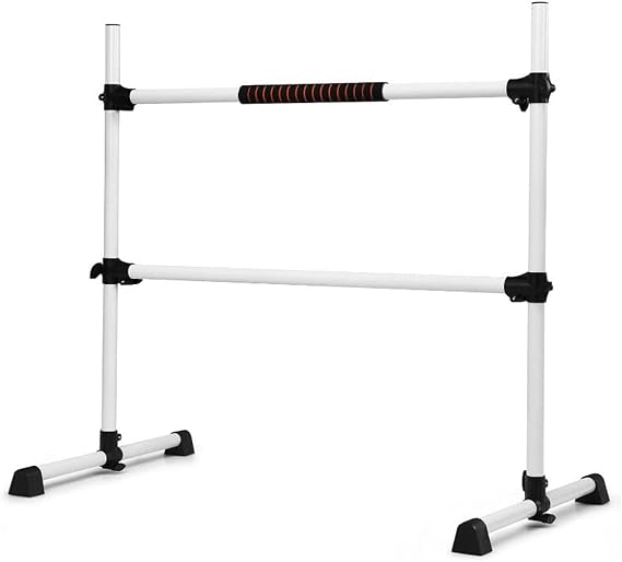 Ballet Barre Height Adjustable, Portable Dancing Stretching Bar, Freestanding Studio Ballet Equipment for Adult & Kids