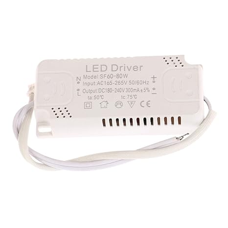 LED Driver 300mA Board 8-24W 20-36W 30-50W 36-60W 50-70W 60-80W LED Power Unit Lighting for Driver led Light(6080W)