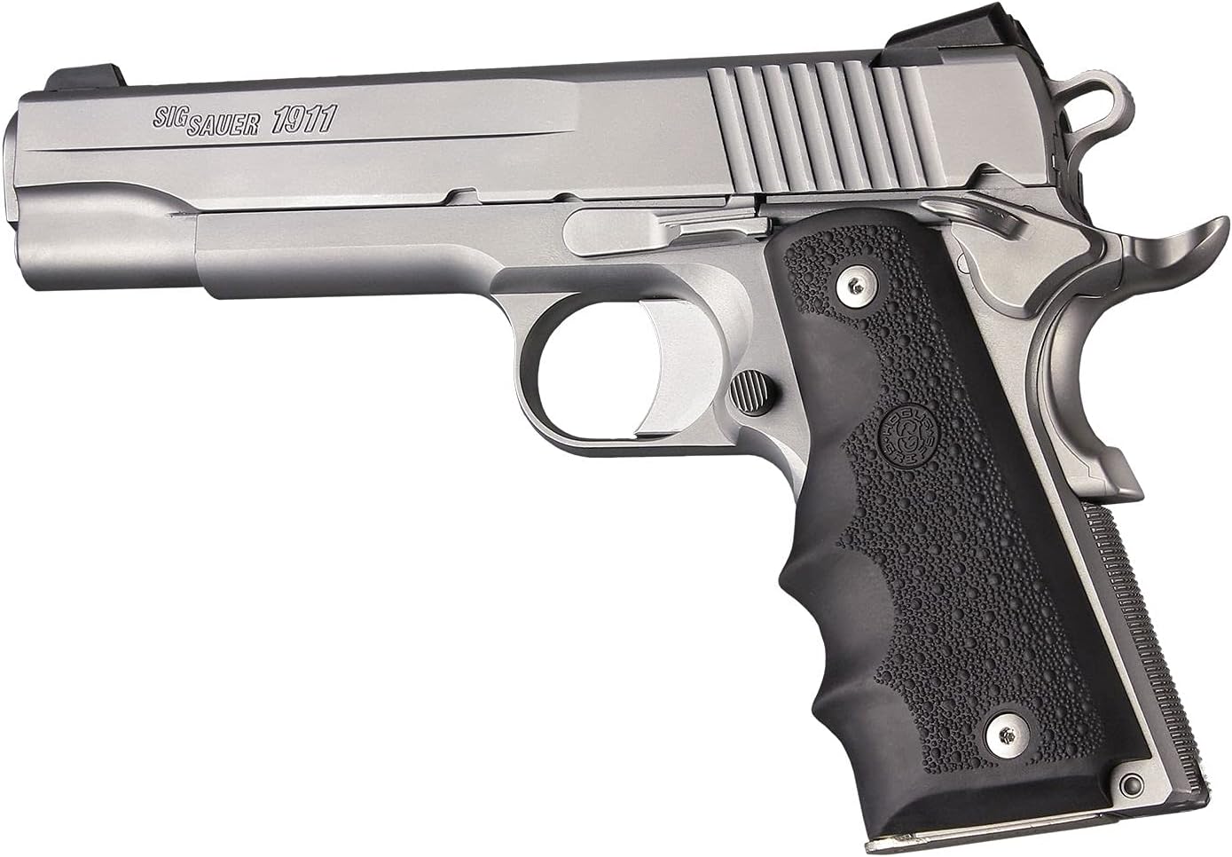 Hogue 45000 1911 Gov Rubber Grip with Finger Grooves