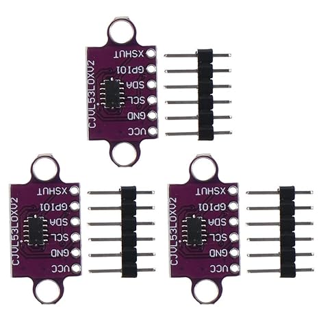 3pcs VL53L0X Laser Distance Module, Breakout 940nm Laser Ranging Module, Laser Ranging Sensor, Sensor Blocks Time-of-Flight (ToF) for Laser Ranging