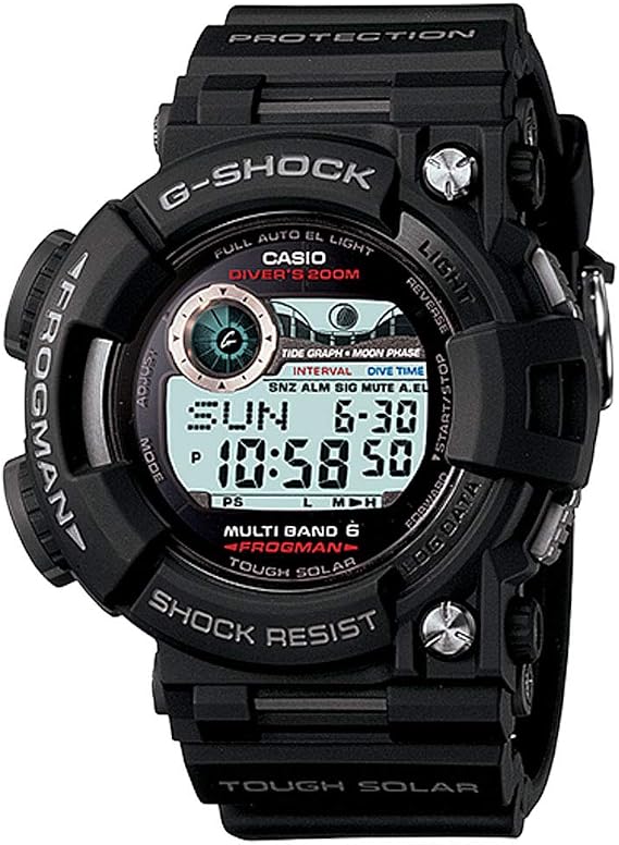 Casio Mens Frogman GWF-1000-1CR MB6 ISO-Certified Wristwatch