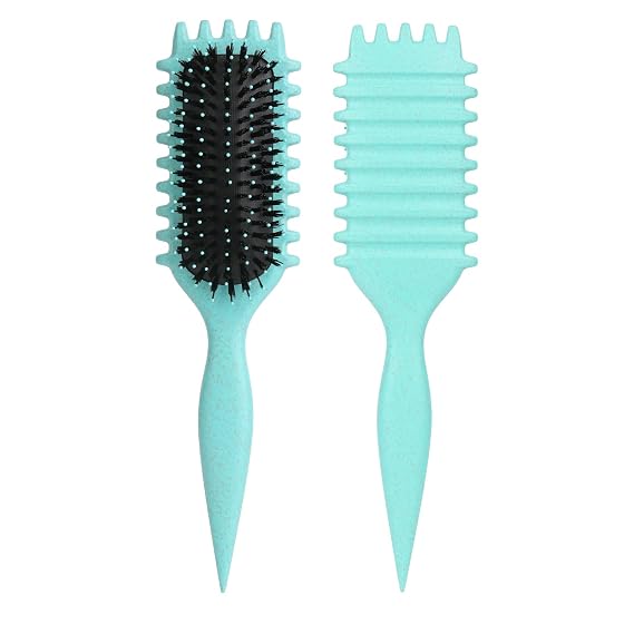 Curl Defining Brush for Curly Hair - Combing and Shaping Men's and Women's Curls to Reduce Pulling and Separation