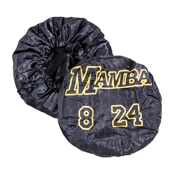 Large Silky Design Bonnet with Elastic Soft Band Adjustable Women and Men, Comfortable Satin Fabric, 24B