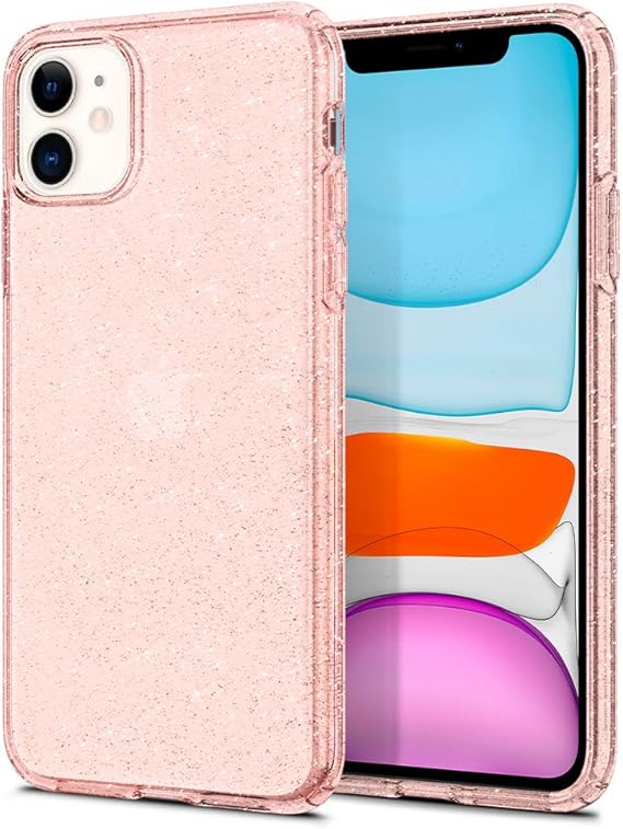 Spigen Liquid Crystal Glitter Designed for iPhone 11 Case (2019) - Rose Quartz