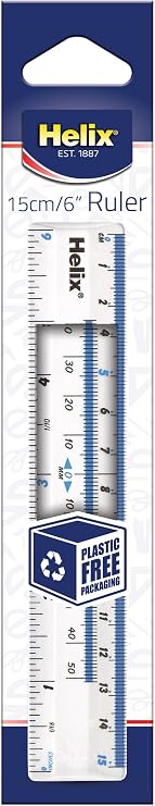 Helix Shatter-Resistant Ruler 6 Inch/ 15cm (10011)
