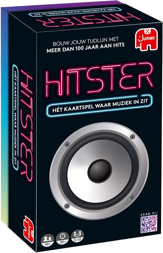 Jumbo Hitster Original Party and Card Game for Adults and Families - 2 to 10 Players from 16 Years Dutch