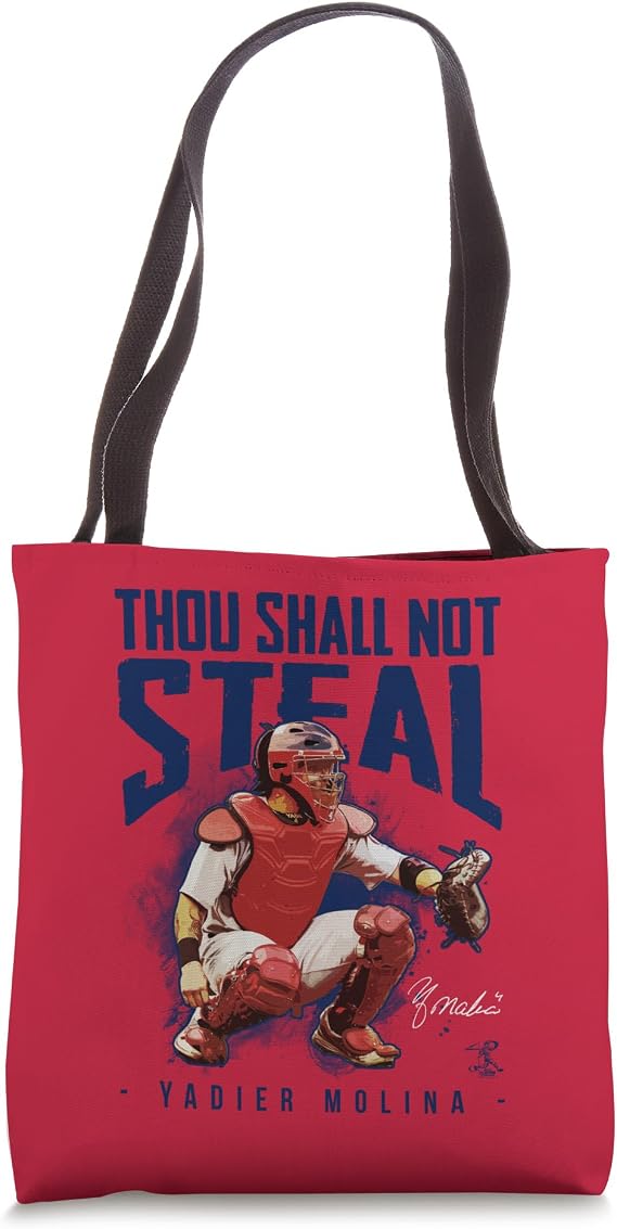 Yadier Molina Thou Shall Not Steal Tote Bag