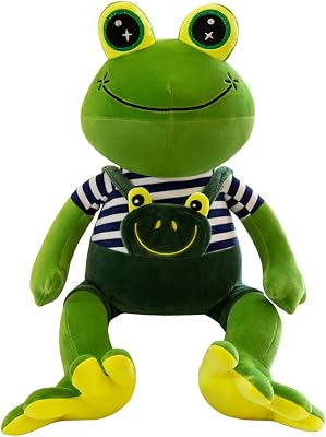 AngelGift Cuddly Big Soft Sleeping Plush Huggable Lotus Leaf Frog Stuffed Animals Toy Sofa Cushion Doll, Frog Plushie Toys Best Birthday Christmas Great Gifts for Children Kids BabyGreen,20 inch