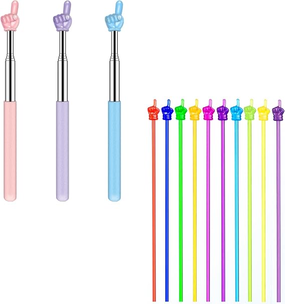 Interactive Learning Bundle - Telescopic Pointers and Colorful Finger Pointers