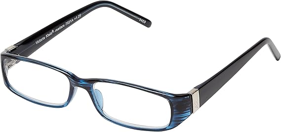 SAV Eyewear (Select-A-Vision) Victoria Klein Fashion Rectangular Reading Glasses 7021 Blue, 1.25