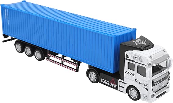 Alloy Container Truck Model Highly Simulation Car Toy with Removable Body for Kids Above 3 Years Old Yellow (Container Truck)