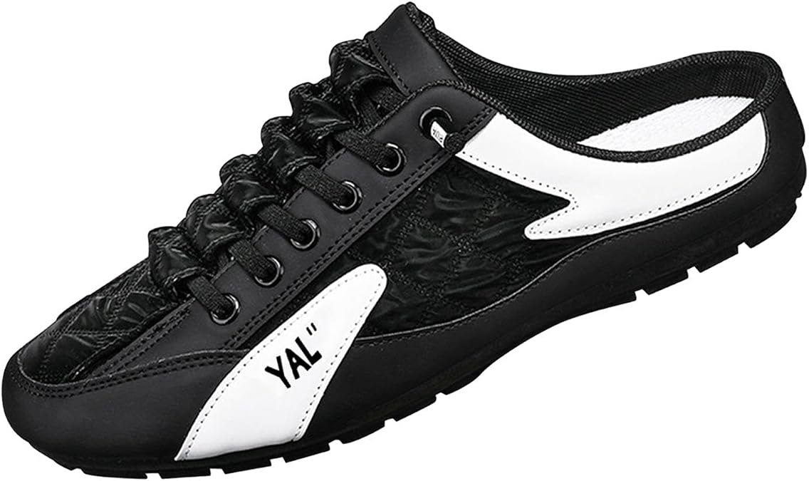 Men Slip on Mule Sneakers Backless Sneakers Men Clippers Casual Sports Shoes Loafers for Holiday, Travel, Teens, 42
