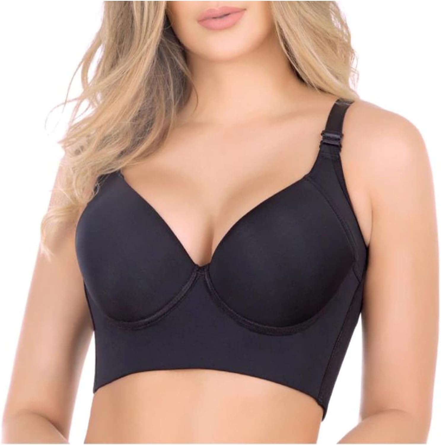 Fashion Deep Cup Bra Hides Back Fat, Women Deep Cup Bra, Deep Cup Bra Hides Back Fat Full Back Coverage Bras for Women