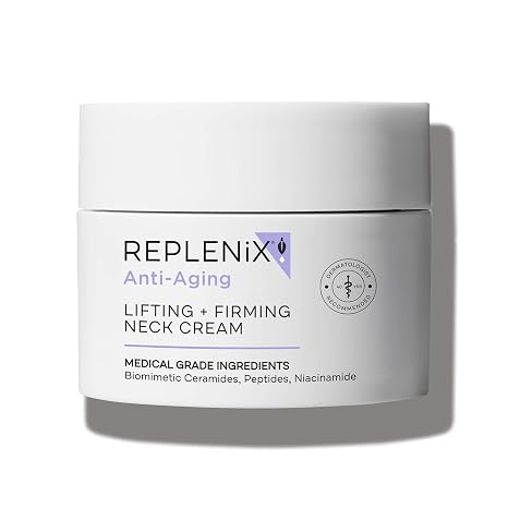 Replenix Lifting + Firming Neck Cream, Advanced Medical-Grade Neck & Decollete Treatment for Mature Skin (1.7 oz)