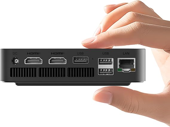 TRIGKEY Key Mini N150, Intel Alder Lake N150 (4C/4T, Up to 3.4Hz) 16G DDR5 500G SSD Mini Computer, Intel N150 Mini PC Support Dual Display 2*HDMI/Dual 1000MB/S Ethernet/WiFi-5/BT5.0
