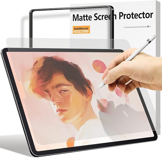 Ambison Matte Screen Protector for iPad Pro 11 (all models), iPad Air 5th/4th Generation(10.9'' 2022&2020), [Install Frame] High Touch Sensitivity Matte Film, Anti-Glare/Apple Pencil Compatible