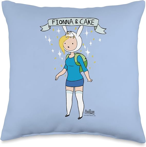 Adventure Time Fionna and Cake Throw Pillow