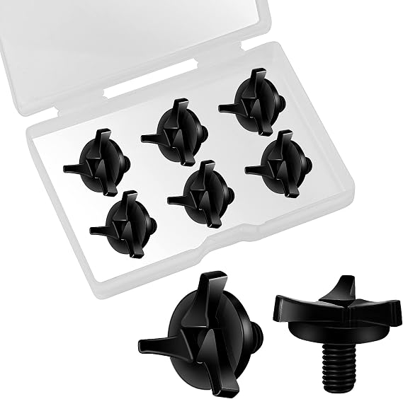 AIEX Motorcycle Helmet Screws, 6pcs Motorcycle Helmet Visor Screws Helmet Visor Screws Motorcycle Helmet Accessories Black
