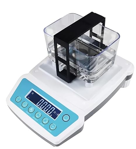 Professional Digital Gold Purity Tester with German Sensors, LCD Display, Electronic Precious Metal Analyzer for Gold, Silver, Platinum and Other Precious Metals, K-Value Testing, Built-in Battery