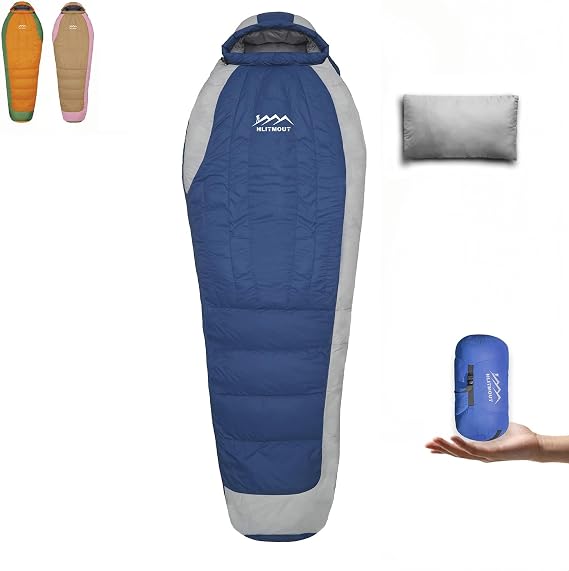 Down Sleeping Bag with Pillow 4 Season
