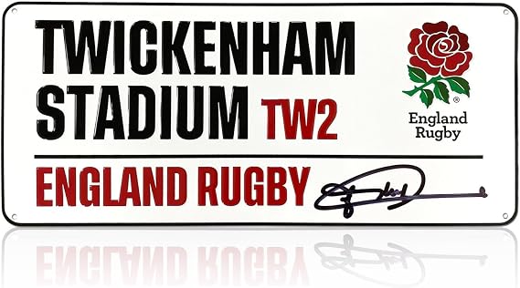 Jonny Wilkinson Signed England Rugby Street Sign