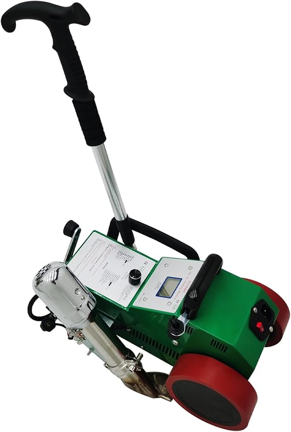 Automatic PVC Banner Welder Electric Hot Air Welding Machine Heat Jointer Plastic Fabric Welder with 0.2-2 mm Welding Thickness 110V 1800W