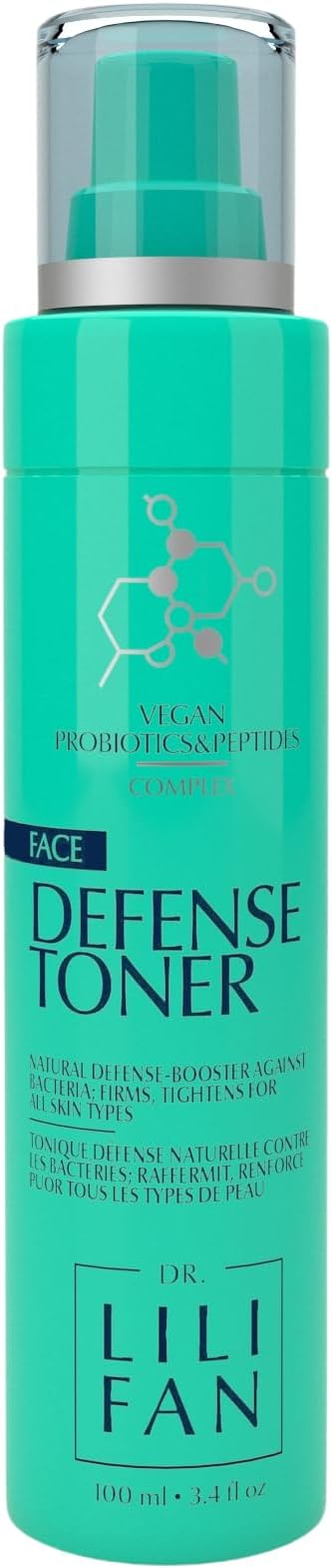 Probiotic Defense Toner - Balancing, Barrier-Supporting Facial Toner with Probiotics & Peptides - Vegan, Sensitive Skin - 3.4 fl oz