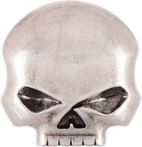 Harley-Davidson Men's Skull Rider Belt Buckle, Antique Nickel Finish HDMBU10080