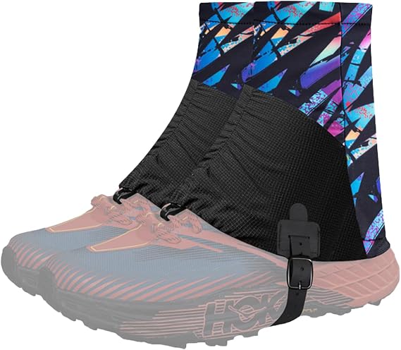 Trail Gaiters, Low Ankle Shoe Gaiters for Hiking Boots, Waterproof Boot Gators Protectors for Walking, Running & Hunting - Keeps Sand, Mud & Debris Out