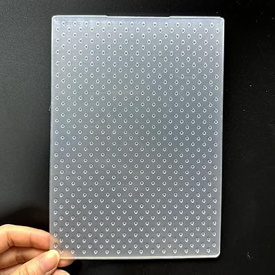 3D Plastic Embossing Folder Template Polka dot Texture 5x7 Inch for Card Making DIY Scrapbooking Paper Crafting Handmade Crafts Scrapbooking Arts Supplies Scrapbook Decor