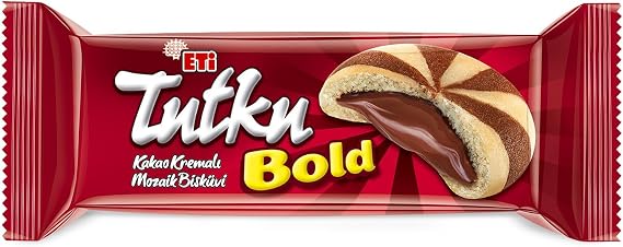 Eti Tutku Bold Kakao Kremalı Mozaik Bisküvi 138 g x 12 Adet