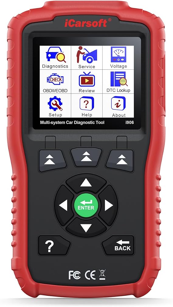 iCarsoft i906 Compatible for Volvo/Saab OBD2 Diagnostic Scanner Multi-System Engine ABS SRS