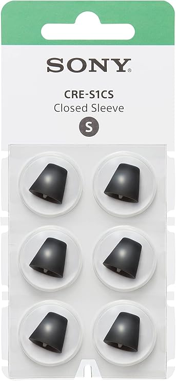 Sony OTC Hearing Aid Closed Sleeve for CRE-E10 Small CRE-S1CS,Black, CRES1CS