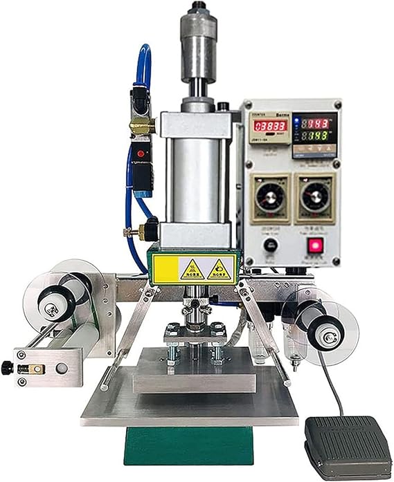 Hot Foil Stamping Machine - Digital Leather PVC Press Embossing Machine for Marking and Hot Stamping