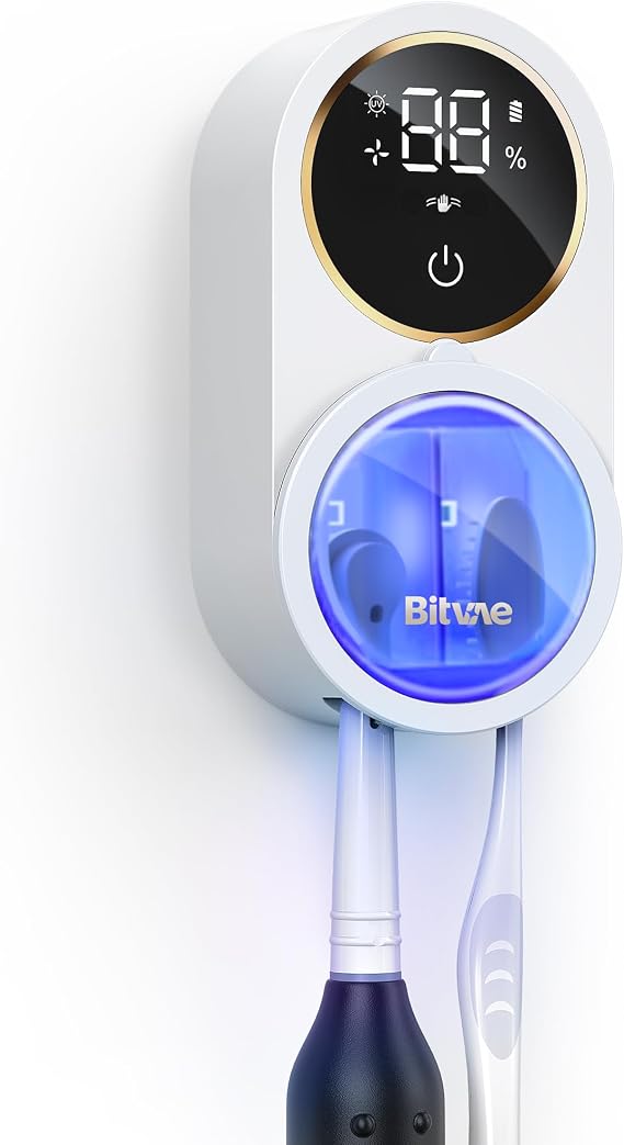 Bitvae Upgraded Tooth Brush Holder for Bathroom 2.0 Infrared Sensing