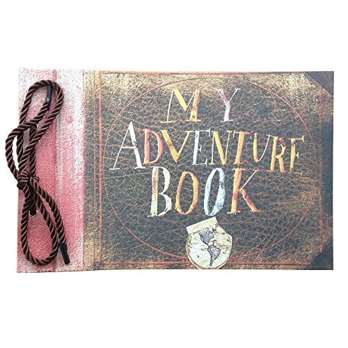 My Adventure Book DIY ScrapbookWedding Photo Album, 11.6 x 7.5 inch 40 Sheets  80 Pages