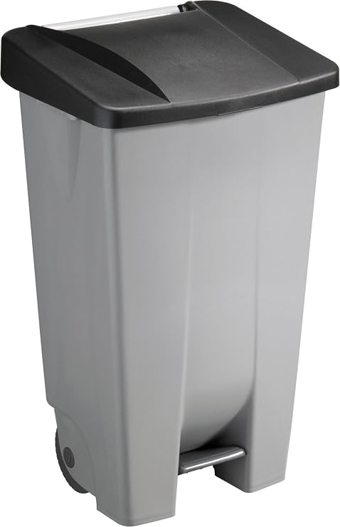 Sunware Basic Dustbin 120 Litre Grey Black colour