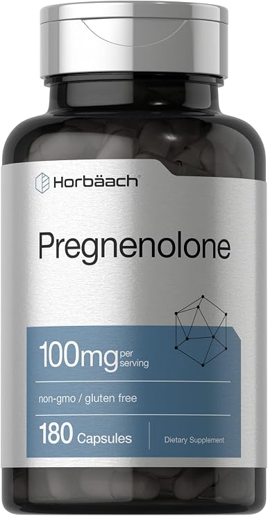Horbaach Pregnenolone Supplement 100mg | 180 Capsules