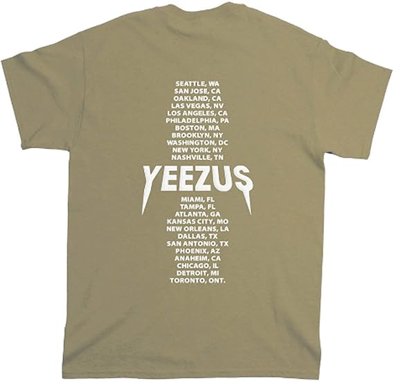 Yeezus Tour Black T-Shirt Yeezy Merch