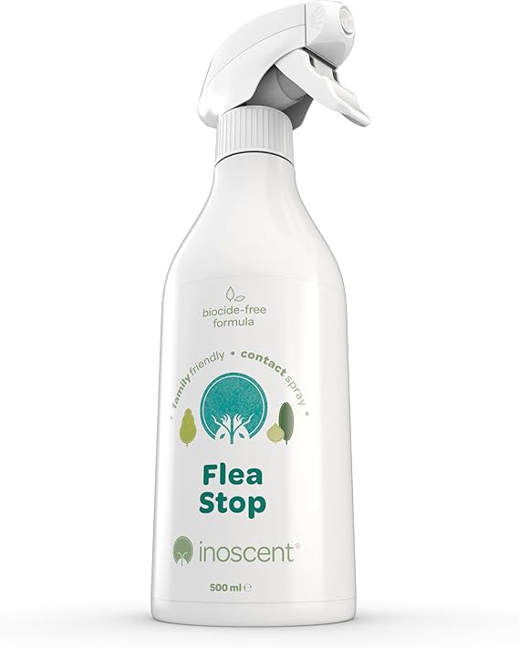 Flea Killer Spray for the Home (500ml) For Cat & Dog Bedding, Carpets, Soft Furnishings & Hard Surfaces | Pet & Family Safe | Non-Toxic, Non-Staining. Eco Conscious Pest Control