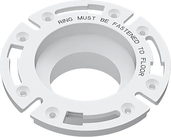 SEAFLO Universal Replacement RV Toilet 3" Floor Flange White