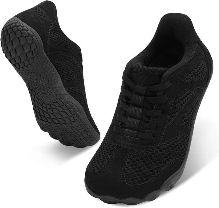 relxfeet Men's Barefoot Shoes Wide Toe Box Zero Drop Slip-On | Breathable Knit Upper, Flexible Rubber Sole, Elastic No-Tie Fit, Minimalist Feel, for Walking, Gym Workouts and Daily Wear