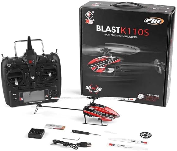 K110S RC Helicopter, Brushless 2.4G 6CH RC Aircraft with 3D/6G Mode Gyro, Easy to Fly for Adults and Beginners