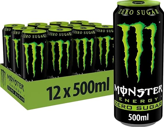 Monster Energy Zero Sugar Tin (12x 0.5 liters)