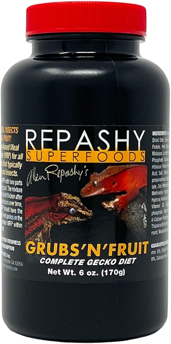 Repashy Grubs 'N' Fruit Crested Gecko Diet 6 Oz JAR