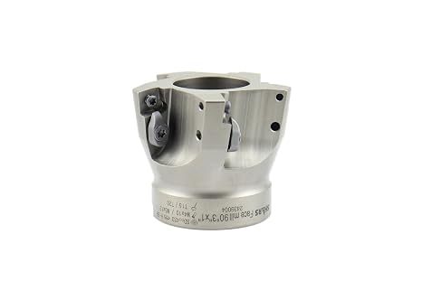 Shars 3" High Feed Indexable Face Mill 5 Flutes 4 Cutting Edge SDMT 120412 Insert NEW 404-2606W M[
