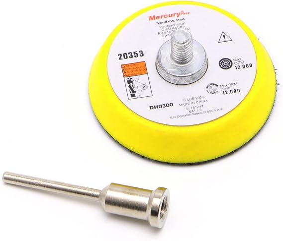 2" Mix Grit Sander Disc 3mm Shank Sanding Polish Polishing Pad Backer Plate Hot