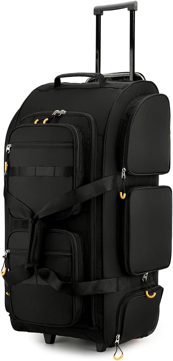 Searock 90L Rolling Duffle Bag with Wheels and Handle