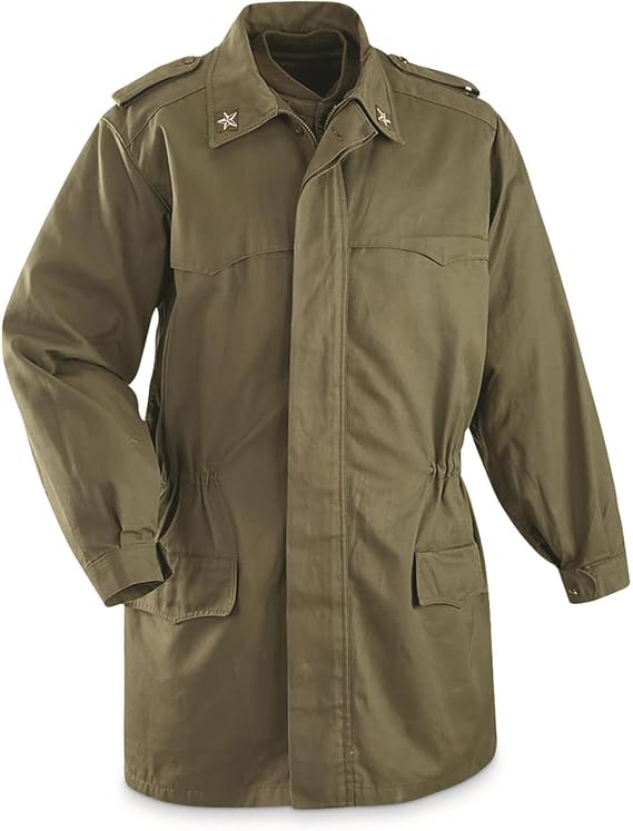 Italian Military Surplus Parka with Liner Jacket, Used Olive Drab MEDIUM